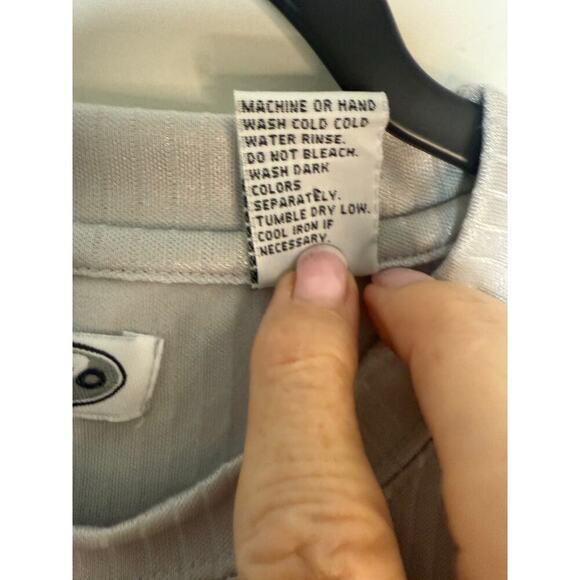 Pavo Men's Size L Crew Neck Grey Short sleeved Shirt Minimalist Casual Athletic - Picture 3 of 7